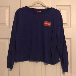 Purple Cotton-On Coca Cola Long Sleeve T-Shirt size XL